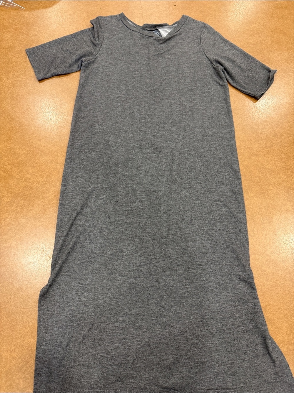 Agnes & Dora • SOFT • Charcoal Gray Maxi Dress • w/ Slits • Size Medium